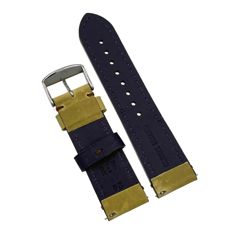 【並行輸入品】 REV Genuine Crazy Horse Dual Color Leather Strap Watch Replacemeの画像