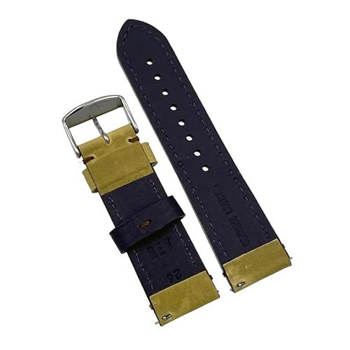 【並行輸入品】 REV Genuine Crazy Horse Dual Color Leather Strap Watch Replacemeの画像