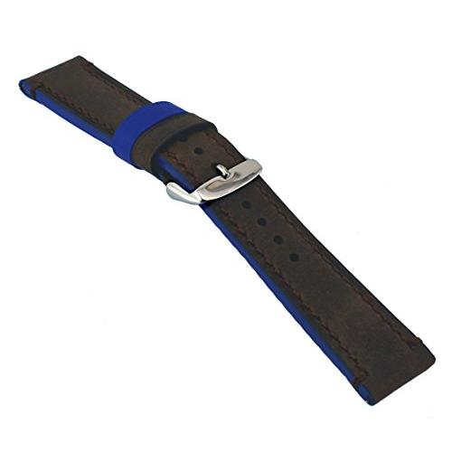【並行輸入品】 REV Genuine Crazy Horse Dual Color Leather Strap Watch Replacemeの画像