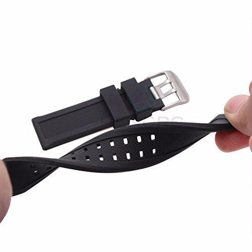 【並行輸入品】 Compatible Replacement Luminox 22mm Watch Rubber Band Strap withの画像