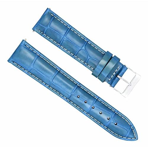 【並行輸入品】 Ewatchparts 22mm Leather Watch Band Strap Compatible With Corumの画像