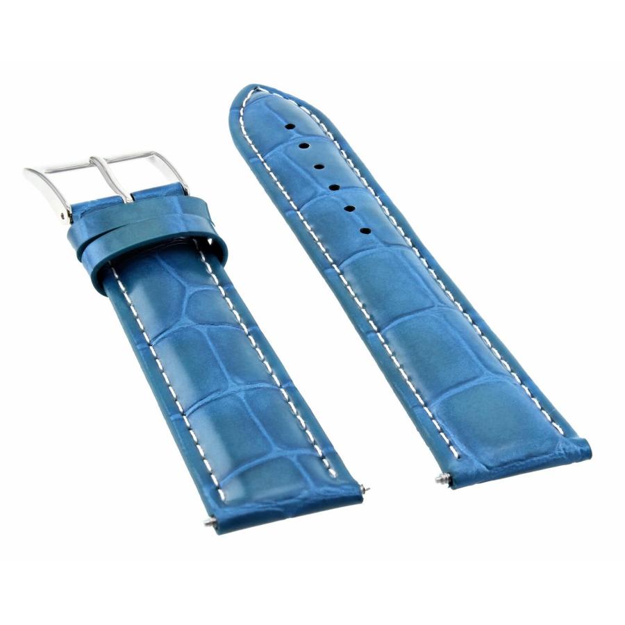 【並行輸入品】 Ewatchparts 22mm Leather Watch Band Strap Compatible With Corumの画像