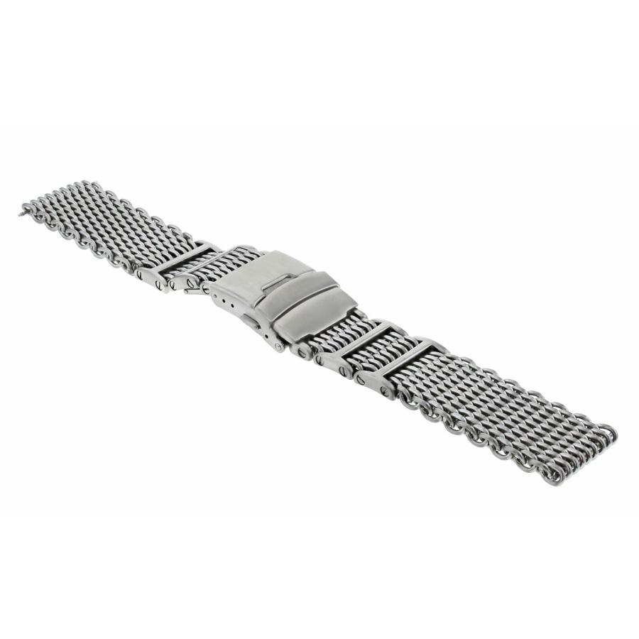 【並行輸入品】22 mm Sharkメッシュステンレススチール時計バンドストラップBand for BREITLING Thick Heavyの画像