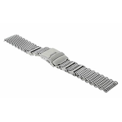 【並行輸入品】22 mm Sharkメッシュステンレススチール時計バンドストラップBand for BREITLING Thick Heavyの画像