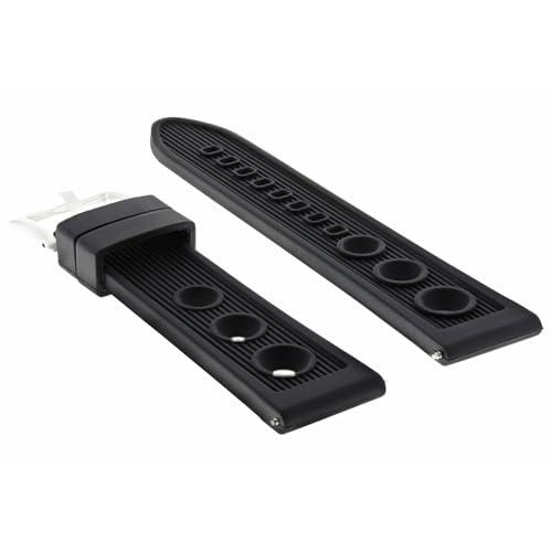 【並行輸入品】24mm ラバーダイバーウォッチバンドストラップ Uボートウォッチ対応 ブラック Ewatchparts 24mm Rubberの画像