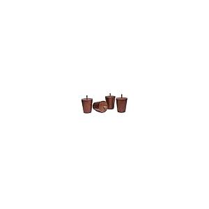【並行輸入品】bikani 3 "ラウンド木製ソファー/ソファ/椅子/オットマンソリッド木製脚ウォールナット仕上げ 3 Inches，4 pcs_8