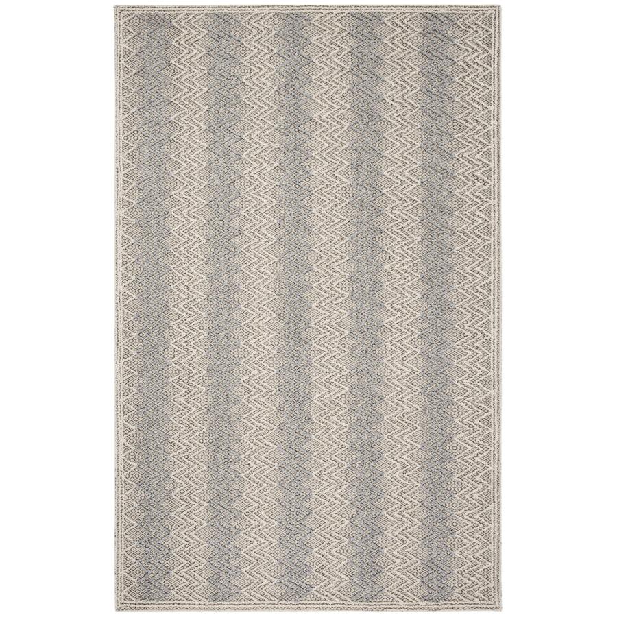 【並行輸入品】 SAFAVIEH Trace Collection Accent Rug 4' x 6'， Blue & Black， Ha_3