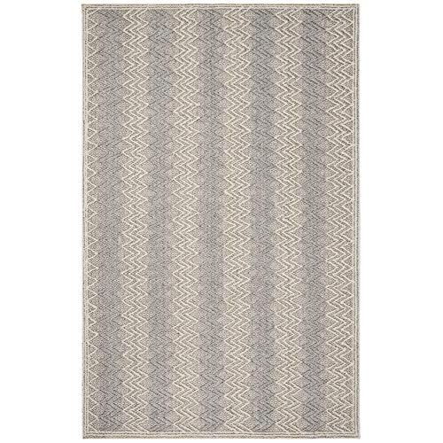 【並行輸入品】 SAFAVIEH Trace Collection Accent Rug 4' x 6'， Blue & Black， Ha_4