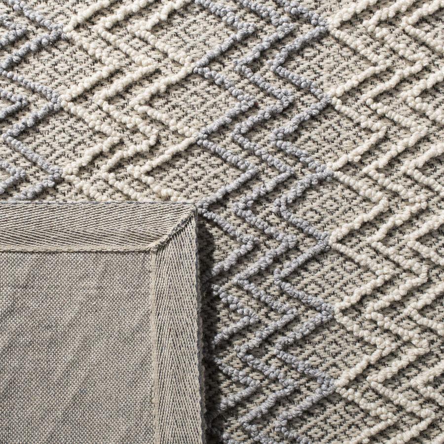 【並行輸入品】 SAFAVIEH Trace Collection Accent Rug 4' x 6'， Blue & Black， Ha_6