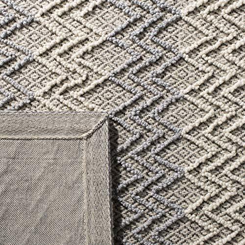 【並行輸入品】 SAFAVIEH Trace Collection Accent Rug 4' x 6'， Blue & Black， Ha_7