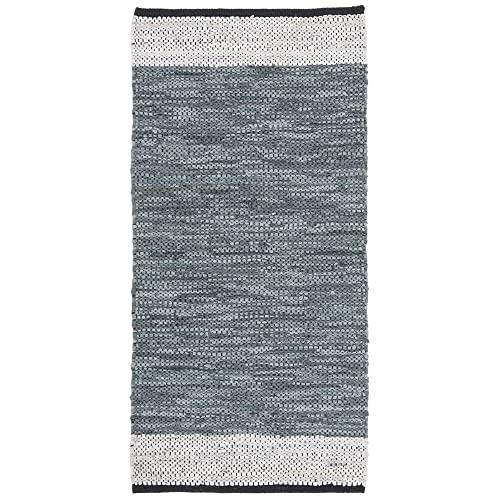 【並行輸入品】 SAFAVIEH Vintage Leather Collection Accent Rug 2' x 3'， Grey &_1