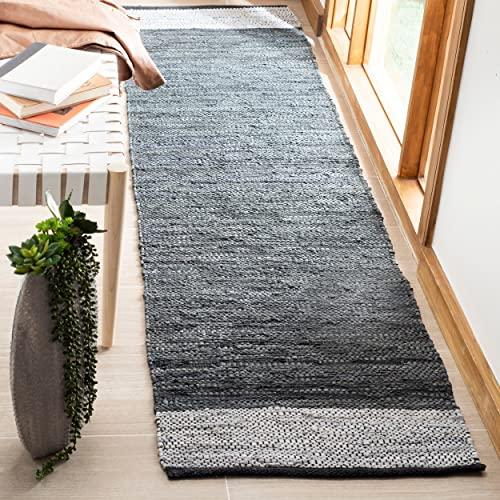 【並行輸入品】 SAFAVIEH Vintage Leather Collection Accent Rug 2' x 3'， Grey &_4