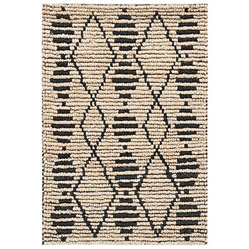 【並行輸入品】 SAFAVIEH Bohemian Collection 2' x 3' Beige / Black BOH703Z Handm_1