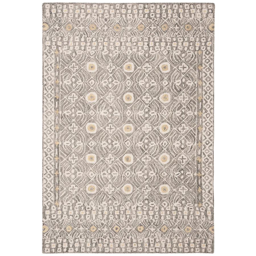 【並行輸入品】 SAFAVIEH Micro Loop Collection Accent Rug 4' x 6'， Charcoal &_3
