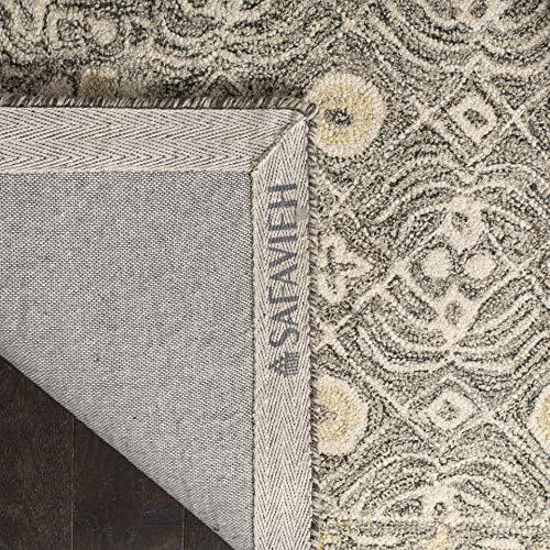 【並行輸入品】 SAFAVIEH Micro Loop Collection Accent Rug 4' x 6'， Charcoal &_7
