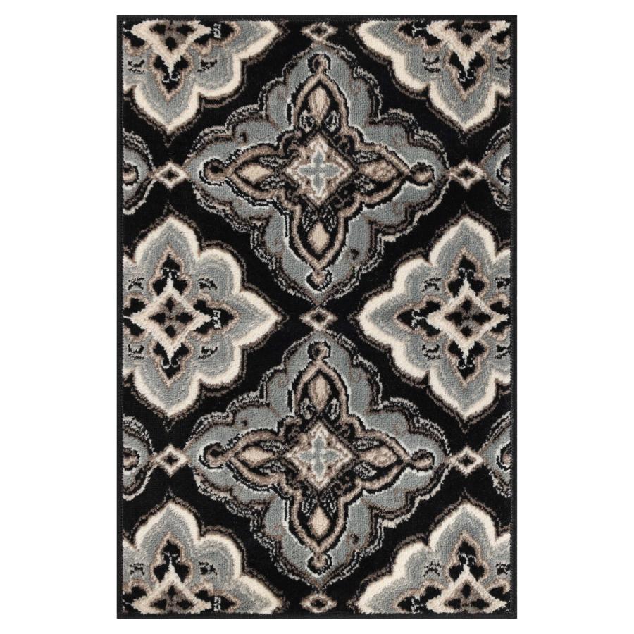 【並行輸入品】 Superior Crawford Area Rug， 2x3， Black_3