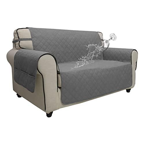 【並行輸入品】Easy Going ソファスリップカバー 2人掛けカバー 防水ソファカバー 洗濯可能 ソファカバー クッション2枚用 滑り止めフ