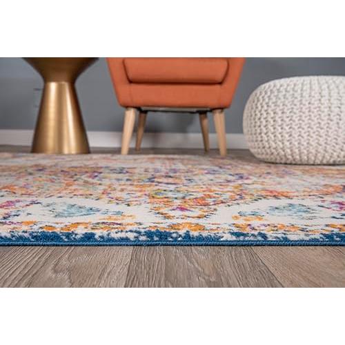 【並行輸入品】 Rugshop Vintage Distressed Bohemian Area Rug for Living Room， Be_7