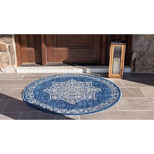 【並行輸入品】 Unique Loom Outdoor Traditional Collection Area Rug Antique (4_4