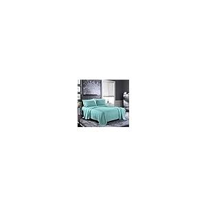 【並行輸入品】Pure Bedding 枕カバー キング [2枚パック、アクア] ホテルラグジュアリー枕カバー サテン織り プレミアムマ_7