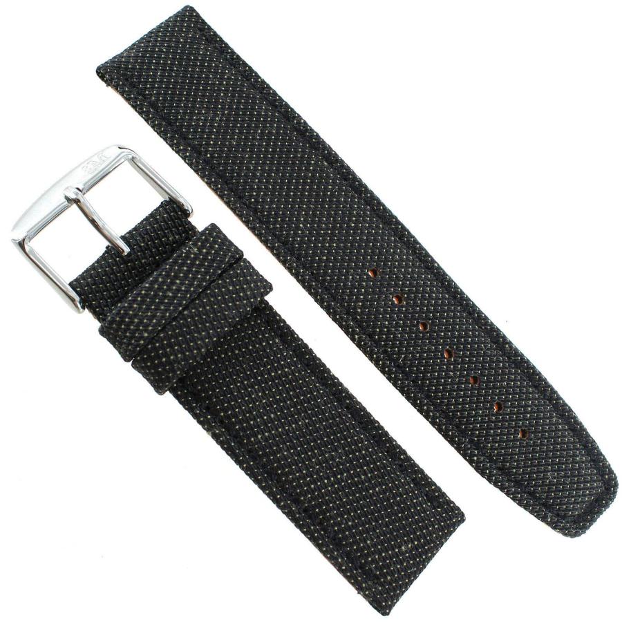 【並行輸入品】22mm Milano Spinnaker ブラックケブラーオーバーロリカパッド入りメンズウォッチバンド 3303 22mm Miの画像
