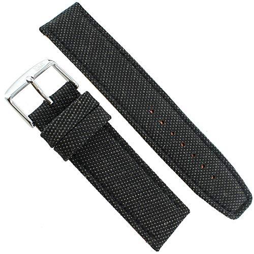 【並行輸入品】22mm Milano Spinnaker ブラックケブラーオーバーロリカパッド入りメンズウォッチバンド 3303 22mm Miの画像