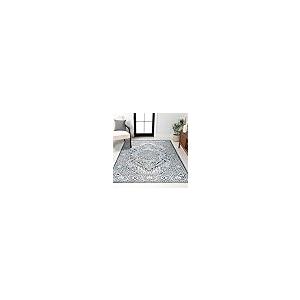 【並行輸入品】 JONATHAN Y Modern Vintage Medallion Navy/Light Gray Indoor Area_2