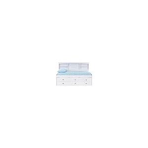 【並行輸入品】 Discovery World Furniture Twin Bookcase Daybed with 6 Drawers Whの画像