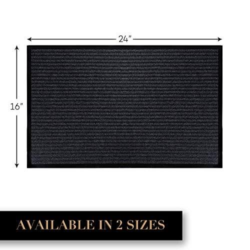 【並行輸入品】 LuxUrux Durable Rubber Door Mat， Heavy Duty Doormat， Indoor Outd_4