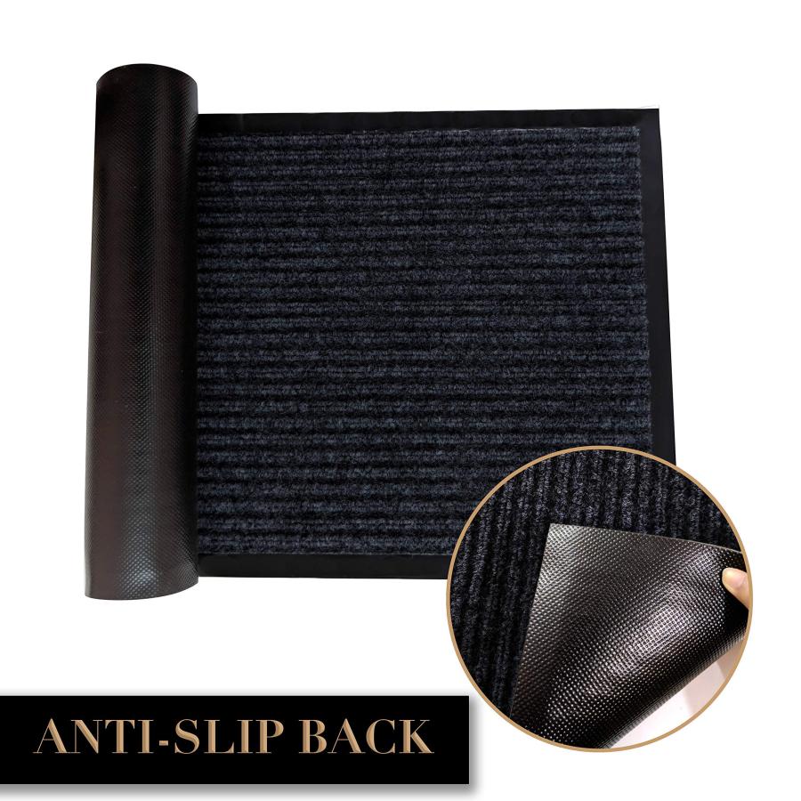 【並行輸入品】 LuxUrux Durable Rubber Door Mat， Heavy Duty Doormat， Indoor Outd_6