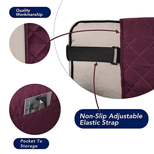 【並行輸入品】 PureFit Reversible Sofa Cover Water Resistant Loveseat Couch Cov_7