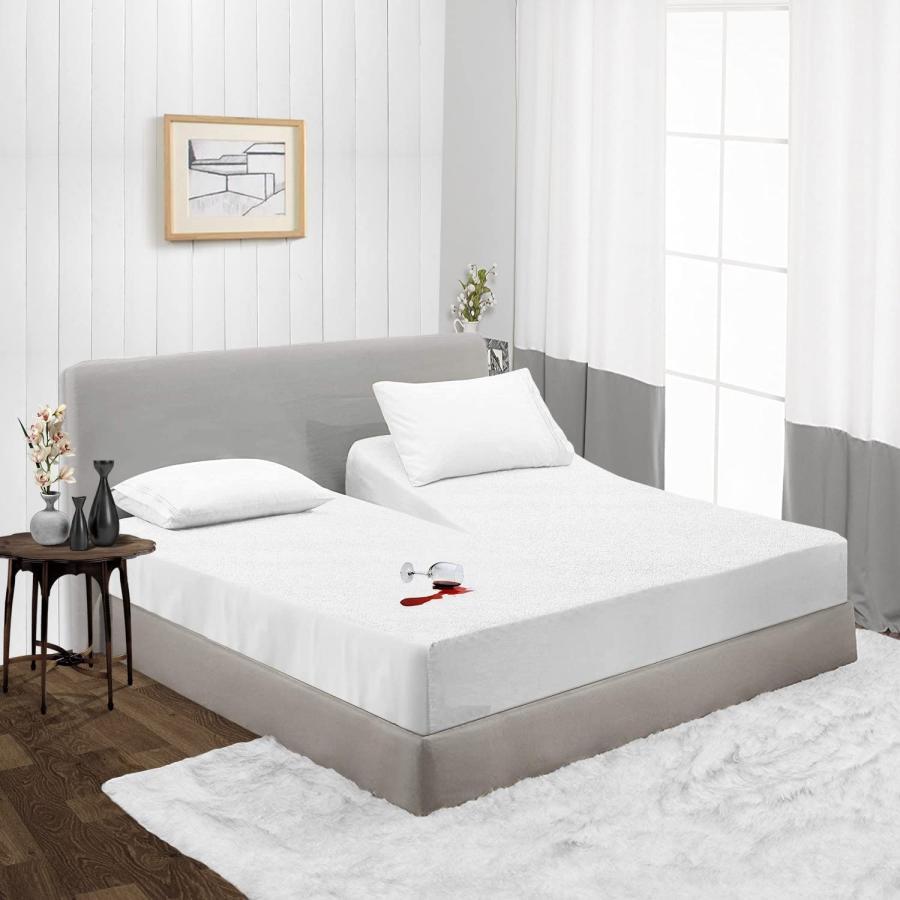 【並行輸入品】 Top Head flex Split King Mattress protector Fitted Style 12" Dee