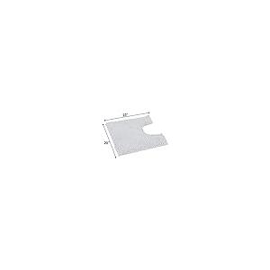 【並行輸入品】LuxUrux U字型トイレバスマット トイレ周り用の超吸収性&ノンスリップ輪郭ラグ、ソフトシェニール織、洗濯機洗い可能(50
