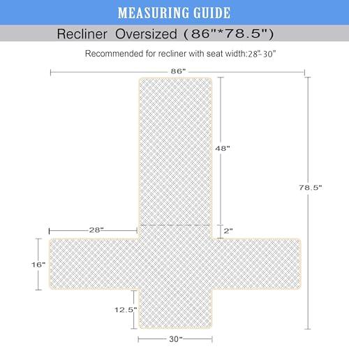 【並行輸入品】Ameritex 防水滑り止めリクライニングカバー ずれない 犬用椅子カバー 家具プロテクター ペットや子供に最適なリクライニング_4