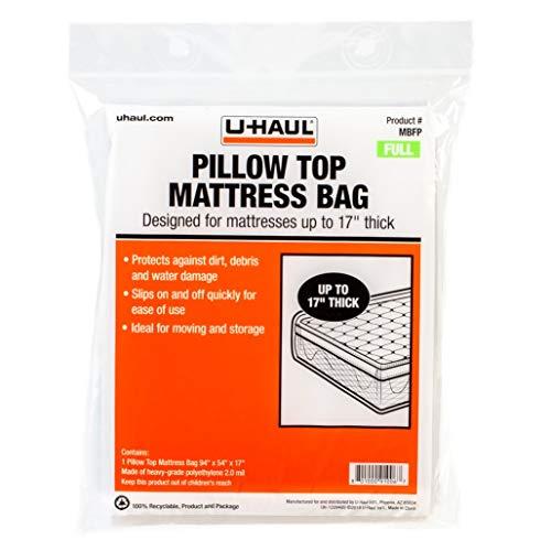 【並行輸入品】U Haul ピロートップマットレスバッグ 厚さ17インチまでのマットレスに対応 引っ越しと保管保護 Full Pillo_1