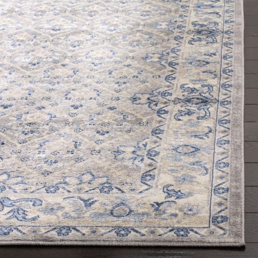 【並行輸入品】SAFAVIEH Brentwood Collection 2フィート x 4フィート ライトグレー/ブルー BNT869G オリ_3