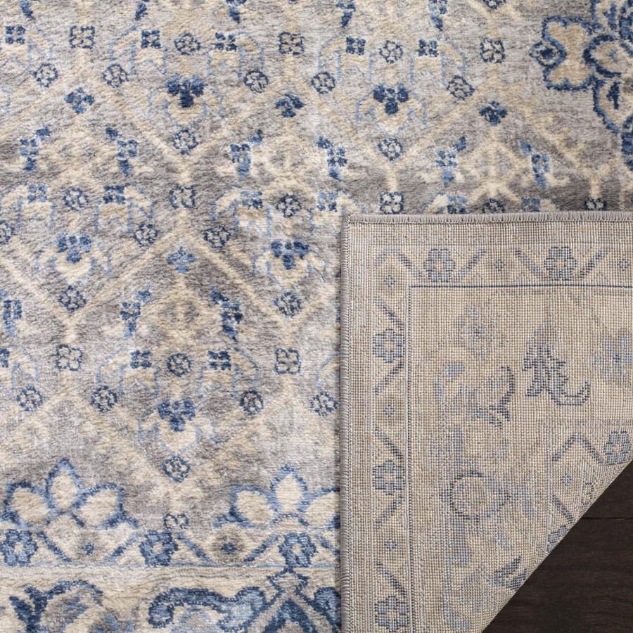 【並行輸入品】SAFAVIEH Brentwood Collection 2フィート x 4フィート ライトグレー/ブルー BNT869G オリ_9