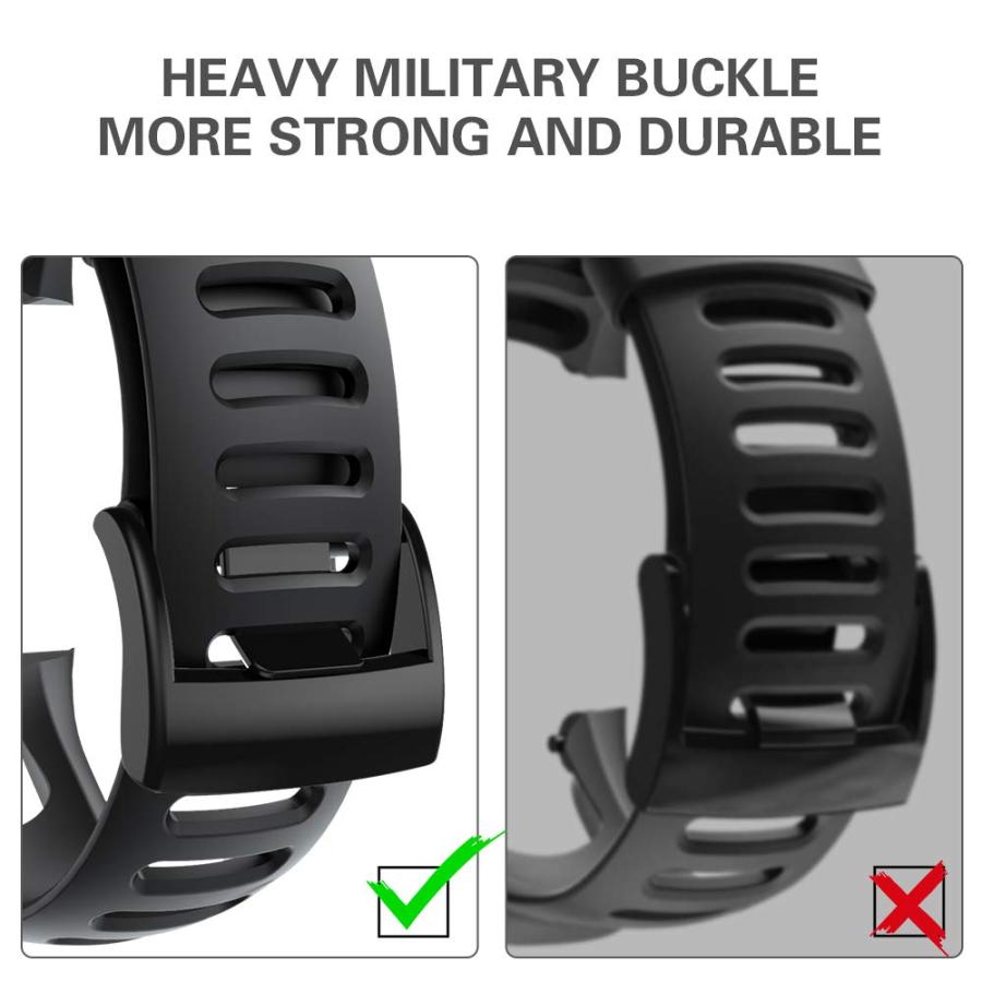 【並行輸入品】NotoCity プレミアムウォッチバンド Suunto Ambit 3用 Ambit 3 Peak 3 Sport/3 Ru_3