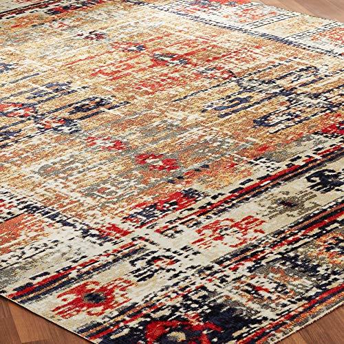 【並行輸入品】 Kalaty Modena Collection Desert Red Multi Color Indoor/Outdoor Aの画像