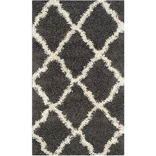 【並行輸入品】 SAFAVIEH Dallas Shag Collection Accent Rug 2'3" x 4'， Dark Gre_1