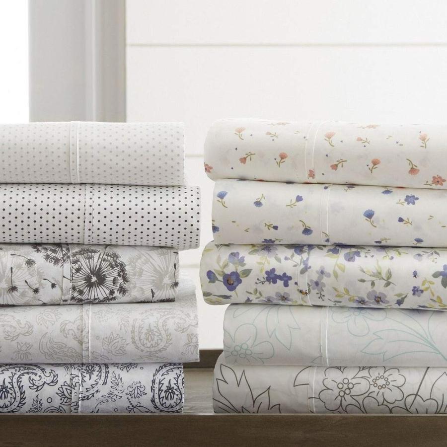 【並行輸入品】 4 Piece Queen Casual Premium Coarse Paisley Design Printed Bed S_6