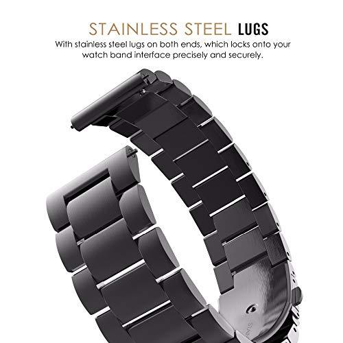【並行輸入品】Classic Stainless Steel Metal WatchBand Compatible with Huami Ama_3