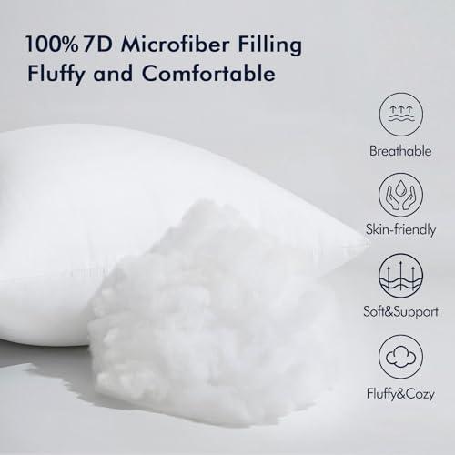 【並行輸入品】MIULEE (ミウリ―) クッション中材 低刺激性 プレミアム ベッド/ソファ MIULEE Throw Pillow Inse_4