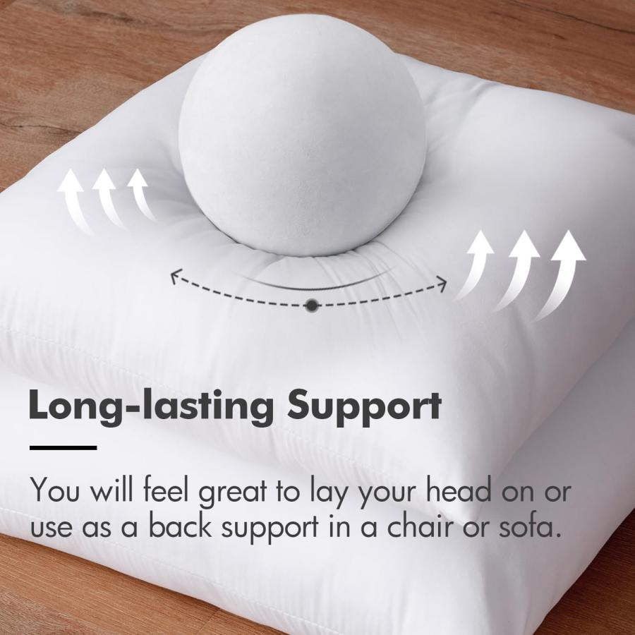 【並行輸入品】MIULEE (ミウリ―) クッション中材 低刺激性 プレミアム ベッド/ソファ MIULEE Throw Pillow Inse_6