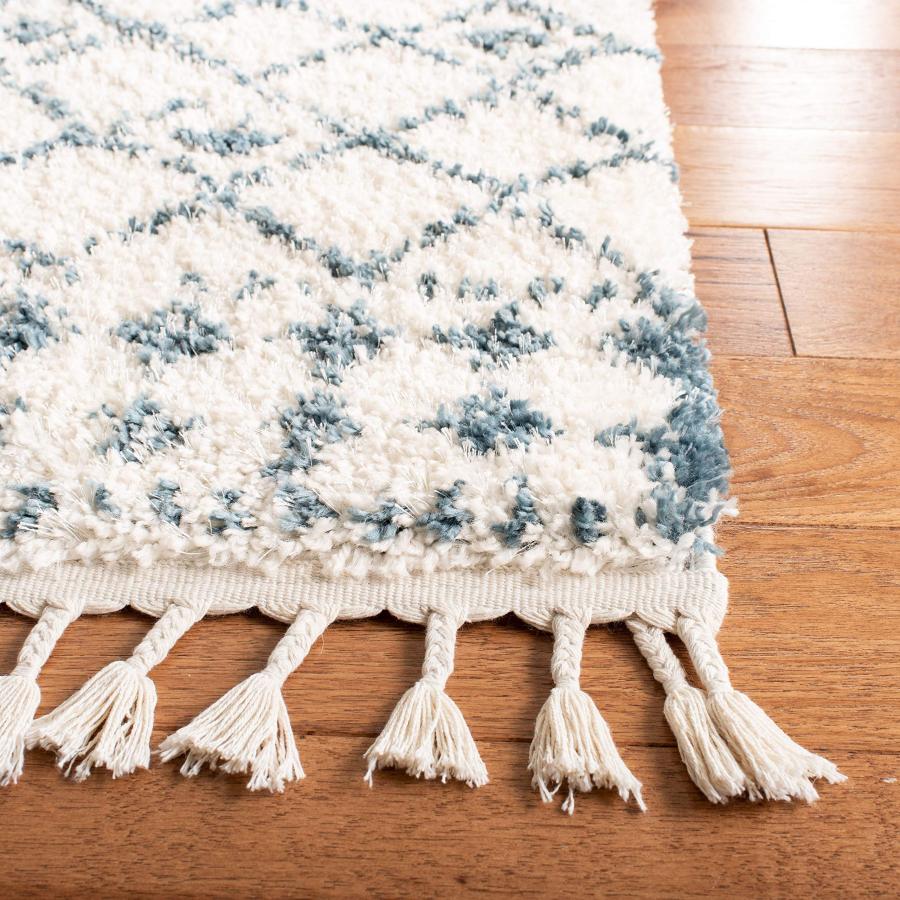 【並行輸入品】 SAFAVIEH Berber Fringe Shag Collection Runner Rug 2'2" x 6'， C_6
