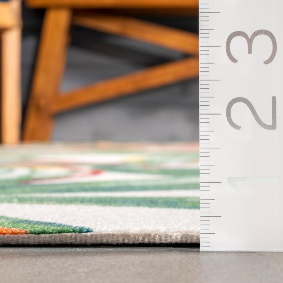 【並行輸入品】nuLOOM Area Rug， 2' 6" x 6'， Multi nuLOOM Contemporary Floral Lin_3
