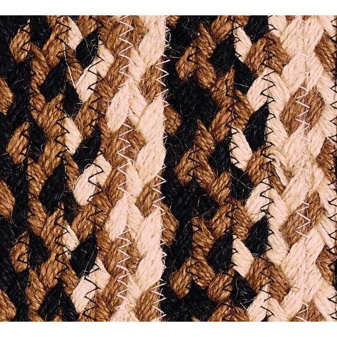 【並行輸入品】 Stallion Braided Rug Accent Floor Carpet Natural Jute Material D_3