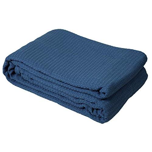 【並行輸入品】DOLLCENT 100%コーマ綿ブランケット 102x108インチ カリフォルニアキングサイズベッドブランケット 暖かで_4