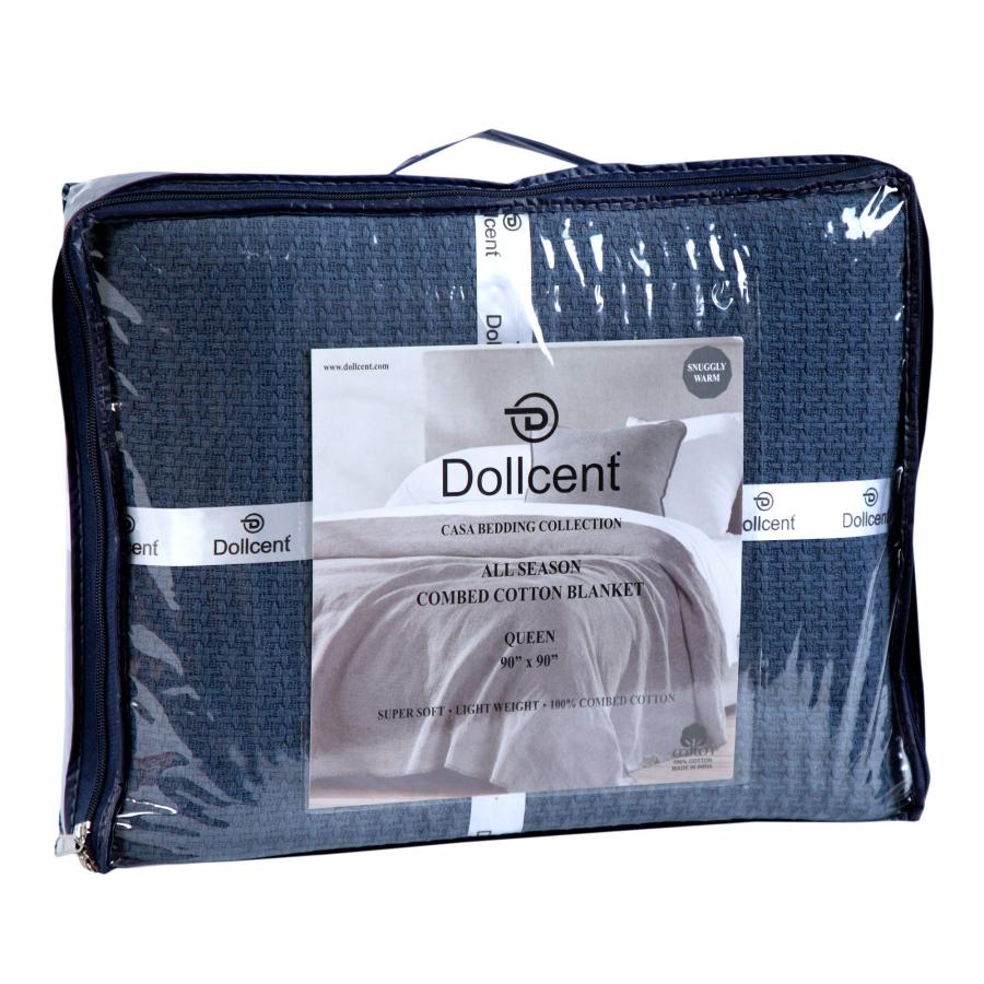 【並行輸入品】DOLLCENT 100%コーマ綿ブランケット 102x108インチ カリフォルニアキングサイズベッドブランケット 暖かで_9