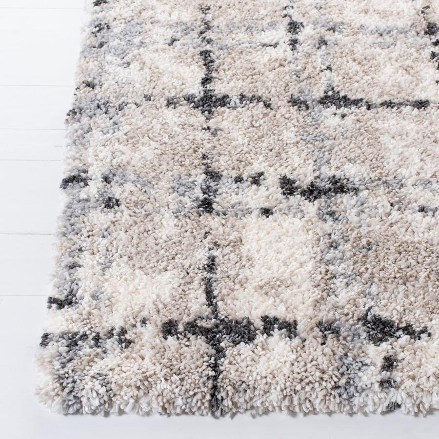 【並行輸入品】 SAFAVIEH Fontana Shag Collection Runner Rug 2'3" x 8'， Grey &_3